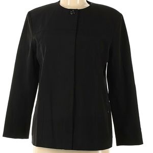 Y2K Designer Shin Choi Black Blazer Jacket Minimalist Classic Minimalism Sz 6